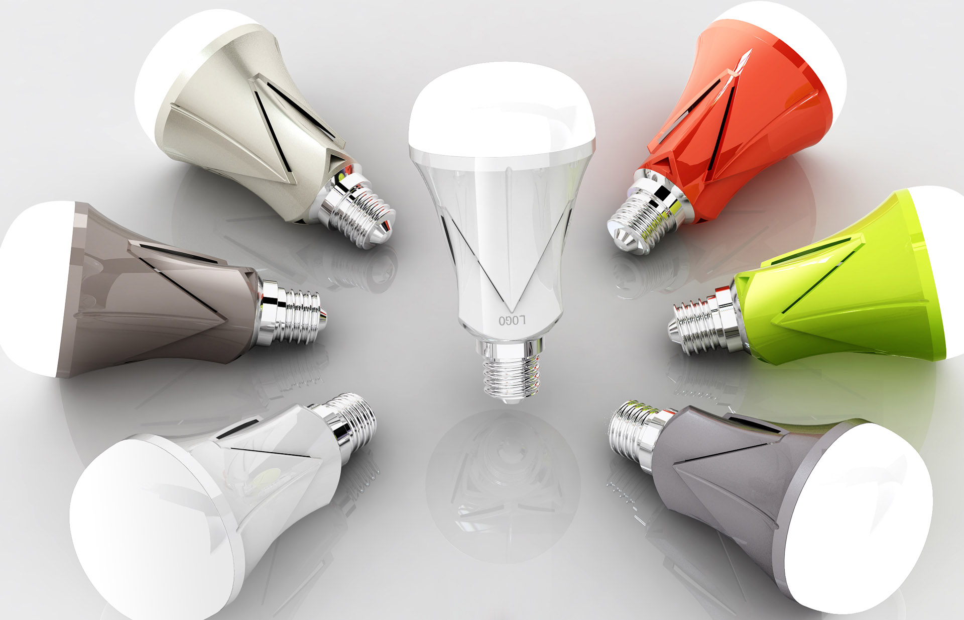 节能球泡灯工业产品设计